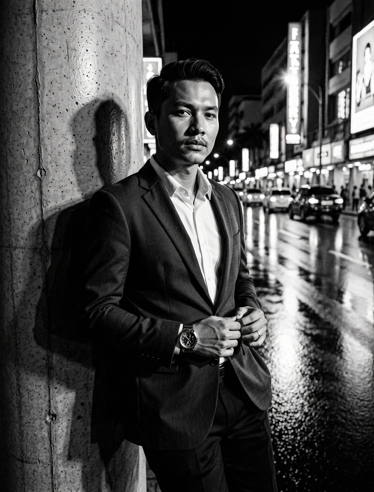 The modern Indonesian man in a high-prestige urban setting